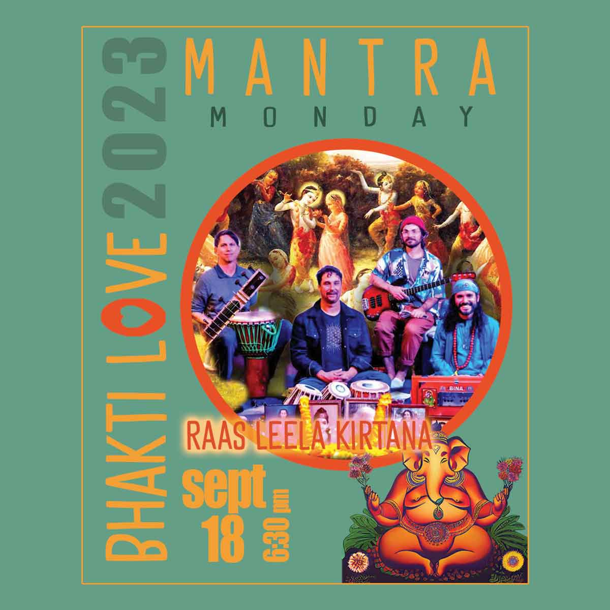 Mantra Monday Featuring Raas Leela Kirtan - Event Poster Featured Image